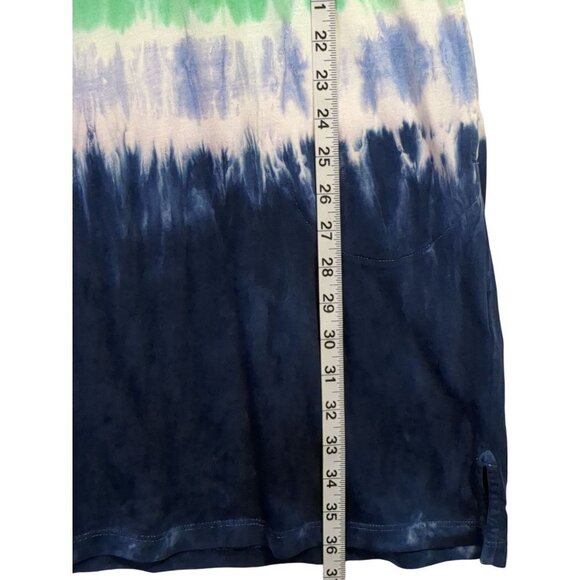 Lands End Shift Dress Womens XS Sleeveless Pockets Cover‎ Up Rainbow Tie Tye - Picture 8 of 10